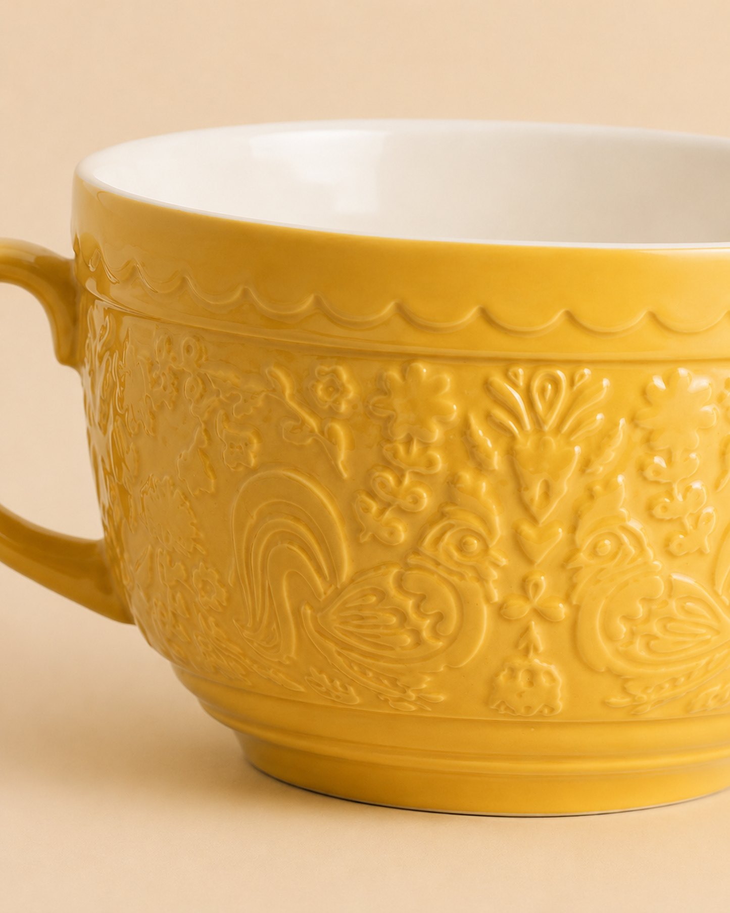 Mixing Bowl with Handle - Yellow