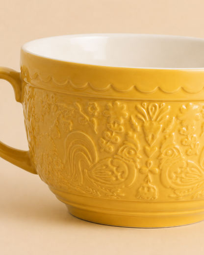 Mixing Bowl with Handle - Yellow